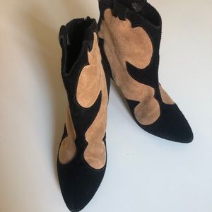 Matisse Black and Tan Western Cowboy Boots